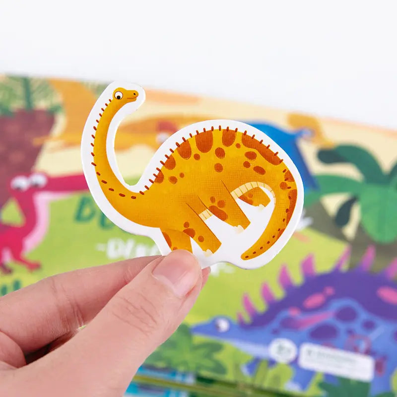 Interactive Quiet Book: Educational Sticker Puzzles - Kidscacy